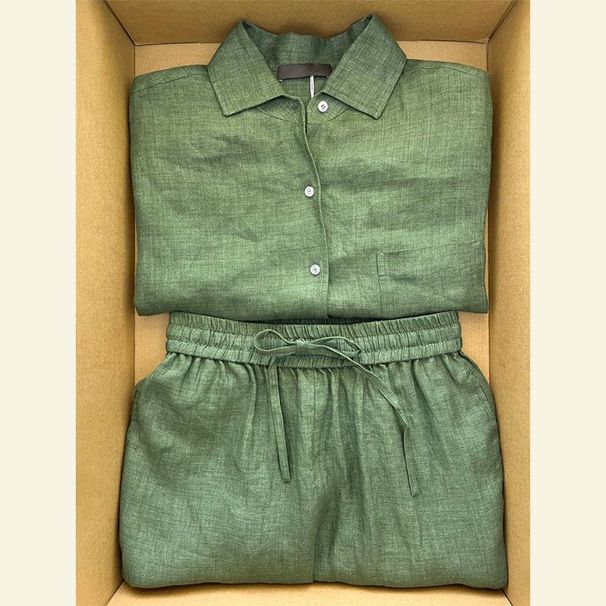 Women's Stylish Loose Fit Green Shirt & Pants Set - Breathable Polyester Casual Outfit For Everyday Wear (S-3xl)_ecoleips.com
