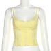2026 Summer Fashion Trend Women's New Spaghetti Strap V-Neck Backless Lace Trim Slim Tank Top_ecoleips.com