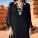 Women's Clothing Hand Sewn Diamond Robe New Muslim Long Skirt Elegant Long Sleeve Dress Evening Dress_ecoleips.com