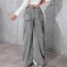Cross-border Bow-knot Embroidered Jeans For Women, Spring Autumn, Sweet And Spicy Style, High-waisted,_ecoleips.com