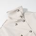 Women's Clothing Elegant Double-Breasted Long Trench Coat With Stand Collar - Stylish Winter Overcoat Classic Urban Fashion, Polyester Blend_ecoleips.com