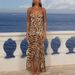 European American Summer Fashion Sexy Polka Dot Slit Hollow Long Dress Backless Suspender Design Girls Clothing_ecoleips.com