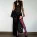 European And American Cross-Border Trade Hot-Selling New Sexy Fashion Lace Hollow High-Slit Slim Sleeveless Dress For_ecoleips.com
