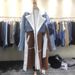 Women's Clothing Street Fashion Coat With Lapel And Waist Tie Long Denim Splicing Lamb Wool Contrast Color Trench Coat_ecoleips.com