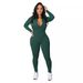 Women's Clothing Pit Zipper Sports Jumpsuit_ecoleips.com