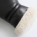 Women's Fleece-Lined Faux Leather Jacket - Winter Warm Short Coat With Lapel Collar, Casual Outerwear For Fall And Winter_ecoleips.com