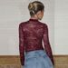 European And American Best-selling Women's Clothing 2026 Spring New Fashion Elegant Sexy Lace See-through Lace-up_ecoleips.com