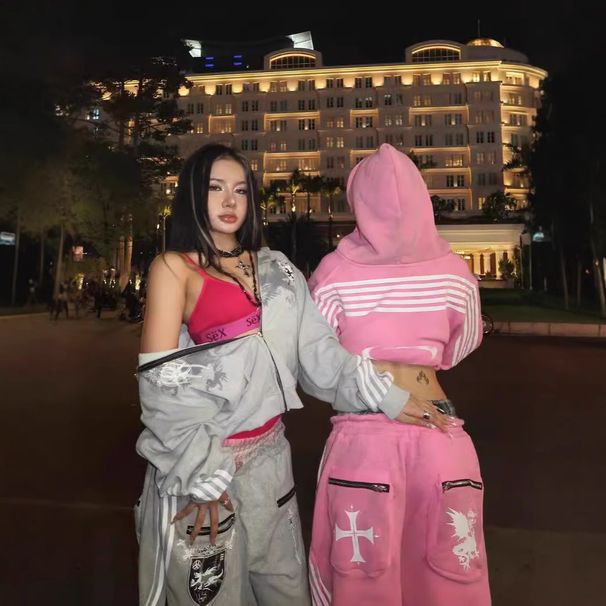 Unisex Trendy Brand Three Stripe Print Hoodie Y2K Street Style Loose Fit Slim Fit European And American Style Sweatshirt_ecoleips.com