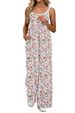 K New Spicy Girl Adjustable Shoulder Strap Printed Casual Suspender Floral Jumpsuit_ecoleips.com