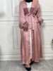 Muslim Women's Abayas Satin Evening Dresses Islamic Clothing Turkish Dresses Modesty Robe Moroccan Caftan Evening 2024 Wedding_ecoleips.com