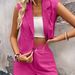 Women's Clothing Fashion Commuter Suit Vest Sleeveless Vest Shorts Suit_ecoleips.com
