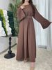 Muslim Dress Women Plus Size Modest Casual Dress – Versatile Long Sleeve Abaya In Multi-Colors_ecoleips.com