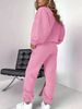 Women's Autumn/Winter Hip Hop Casual Street Brooklyn New York Letter Printed Round Neck Sweatshirt+Sweatpants Warm Set-649_ecoleips.com