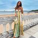 European And American Style Linen Printed Camisole Dress Women's Casual Summer Spring INS Style Vacation Dress_ecoleips.com