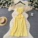 Elegant Ribbed Knit Slip Dress for Women Soft Summer Bodycon Midaxi Dress Versatile Stretchy Camisole Dress for Layering_ecoleips.com