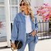 K New Women's Baseball Jacket With Zipper Denim Jacket_ecoleips.com