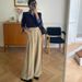 Women's Clothing Pleated High Waist Drape Wide Leg Versatile Casual Suit Pants Trousers_ecoleips.com