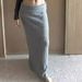 French Style Women's Slim Fit Maxi Skirt With Turned-Up Waist & Elegant Details – A-Line Flowy Design For Autumn/Winter_ecoleips.com