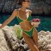 2024 Women's Solid Color Bikini Sexy Sports Swimsuit European American Style Cross Border Wholesale Red Suit for Adults_ecoleips.com