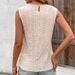 Women's Clothing Elegant Lace Collar Splicing Women's Vest Solid Color Hook Flower Suspender Top Fashion Spring Summer_ecoleips.com