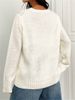 Women's Clothing New Loose Round Neck Flag Pattern Simple Versatile Knitted Sweater_ecoleips.com