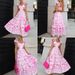 Elegant Floral Print Commuter Dress for Women with Flutter Sleeves And Cut out Waist Spring 2026 Regular Fit European American Export_ecoleips.com