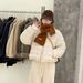 girl Super Stylish Ribbed Jacket 2025 Winter Trendy Hot-Selling Loose Fit Warm White Duck Down Coat For Petite Women_ecoleips.com