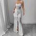AD243 Quality Model 2025 Spring Sexy Style Private Wear Socialite Women's Halter Square Neck Patchwork Dress_ecoleips.com