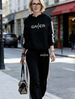 Women's Sports Style Comfortable Heartbeat Striped Hoodie And Pants Set Loose Fit with Side Stripes 2043 Print_ecoleips.com