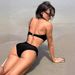 Women's Clothing Sexy Splicing Transparent Gauze Hollow Swimsuit Female Beach Swimsuit_ecoleips.com