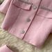 Women's Clothing Elegant Two Piece Set Autumn Rhinestone Embellished Inspired Top High Waisted Slimming Skirt_ecoleips.com