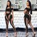 Women's Clothing new fashion sexy nightclub tight mesh see-through long-sleeved trousers jumpsuit women's clothing_ecoleips.com