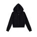Women's Knitted Hooded Zip-Up Long Sleeve Sweatshirt - Short Length With Pockets & Drawstring - Casual Streetwear Pullover_ecoleips.com