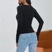 Voya Women's 2026 Autumn And Winter Pleated Design With Irregular Button Knit Base And Temperament Top_ecoleips.com