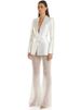 Women's Clothing New Style Hollow Beaded Three Dimensional Flower Suit Pearl Sequin Mesh Trousers Set_ecoleips.com
