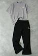 2026 Women's Casual Oversized T-Shirt And Wide Leg Trousers Set Drawstring Mid Waist Loose Fit Fashion For Summer_ecoleips.com