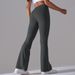 Women's wide-leg pants hip yoga bell bottoms, high waist leisure fitness pants_ecoleips.com