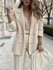 Women's Clothing Short Casual Knitted Tops Long Sleeve Jacket Coat_ecoleips.com