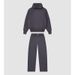 Vintage-Inspired Hoodie & Jogger Set - Soft Polyester Casual Two-Piece Outfit For Men & Women (Black, Grey, Army Green, Blue, Brown, White, Sage)_ecoleips.com