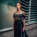 Women's Clothing Sexy Gold Sprinkled Banquet Dress Fishtail Slit Evening Dress_ecoleips.com