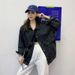 K Women's New Loose Cowboy Jacket; Versatile Student Original Vintage Long-sleeved Top_ecoleips.com