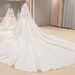 French-Style Long Sleeve Wedding Dress – Elegant Starry Sky Court Gown With Dreamy Silhouette_ecoleips.com