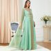 Women's Clothing Arab Evening Dress Abaya Robe Dubai Sequined Ultra Long Sleeve Two Piece Dress_ecoleips.com