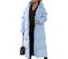 Women's Long Hooded Zip-Up Jacket – Lightweight Quilted Coat With Polyester-Cotton Blend (S-2XL)_ecoleips.com