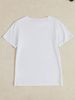 Women's Clothing Short Sleeved T Shirt Summer Cartoon Printing Design Loose Top_ecoleips.com