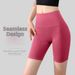 High Waist Nude Yoga Shorts Women's Sports Hip Lift Pants No Embarrassing Line For Fitness And Exercise_ecoleips.com