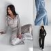 Aria Basics 2024 European American Foreign Trade Autumn And Winte's New Hooded Casual Sweatshirt Two-piece Set_ecoleips.com