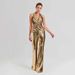 Sequin Halter Jumpsuit – Backless Wrap Design With High Waist & Wide Leg (XS-L, Stretch Polyester-Spandex, Day-to-Night Glam)_ecoleips.com