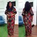 African Plus-size Women's Clothing, European And American Cross-border Satin Sequin Long Robe, Foreign Trade_ecoleips.com