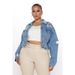 Women's Clothing Denim Jacket Fashion Ripped Tops Washed And Cut Denim Jacket_ecoleips.com